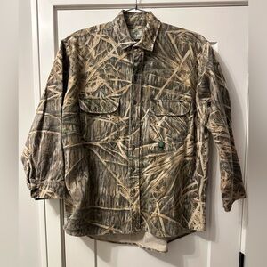 Vintage Mossy Oak Shadowgrass Chamois Shirt Size 2XL